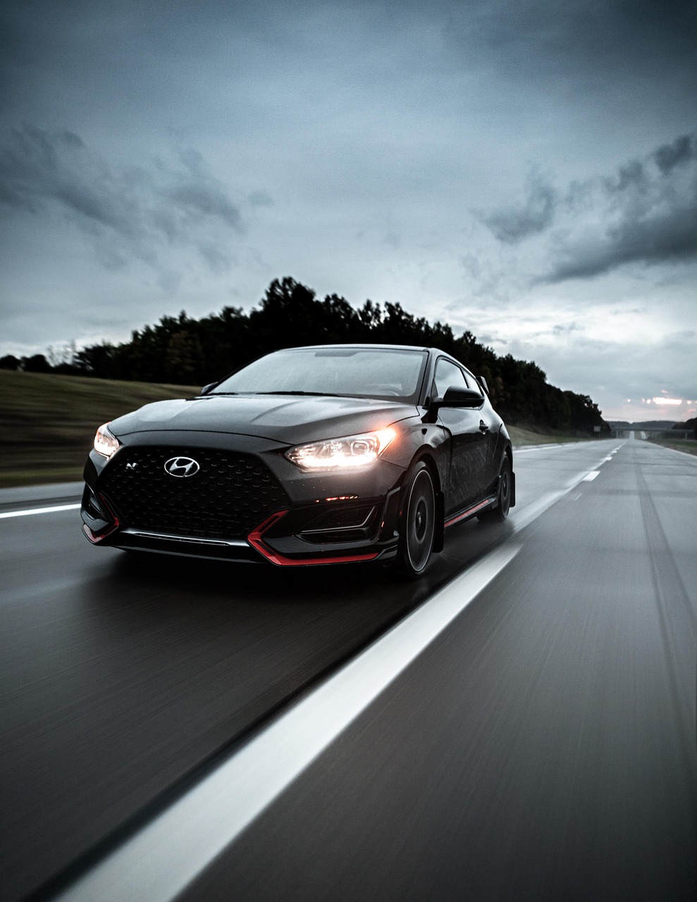 hyundai, sports car, racing, car wallpapers, hyundai veloster, automobile, vehicle, drive, car, highway